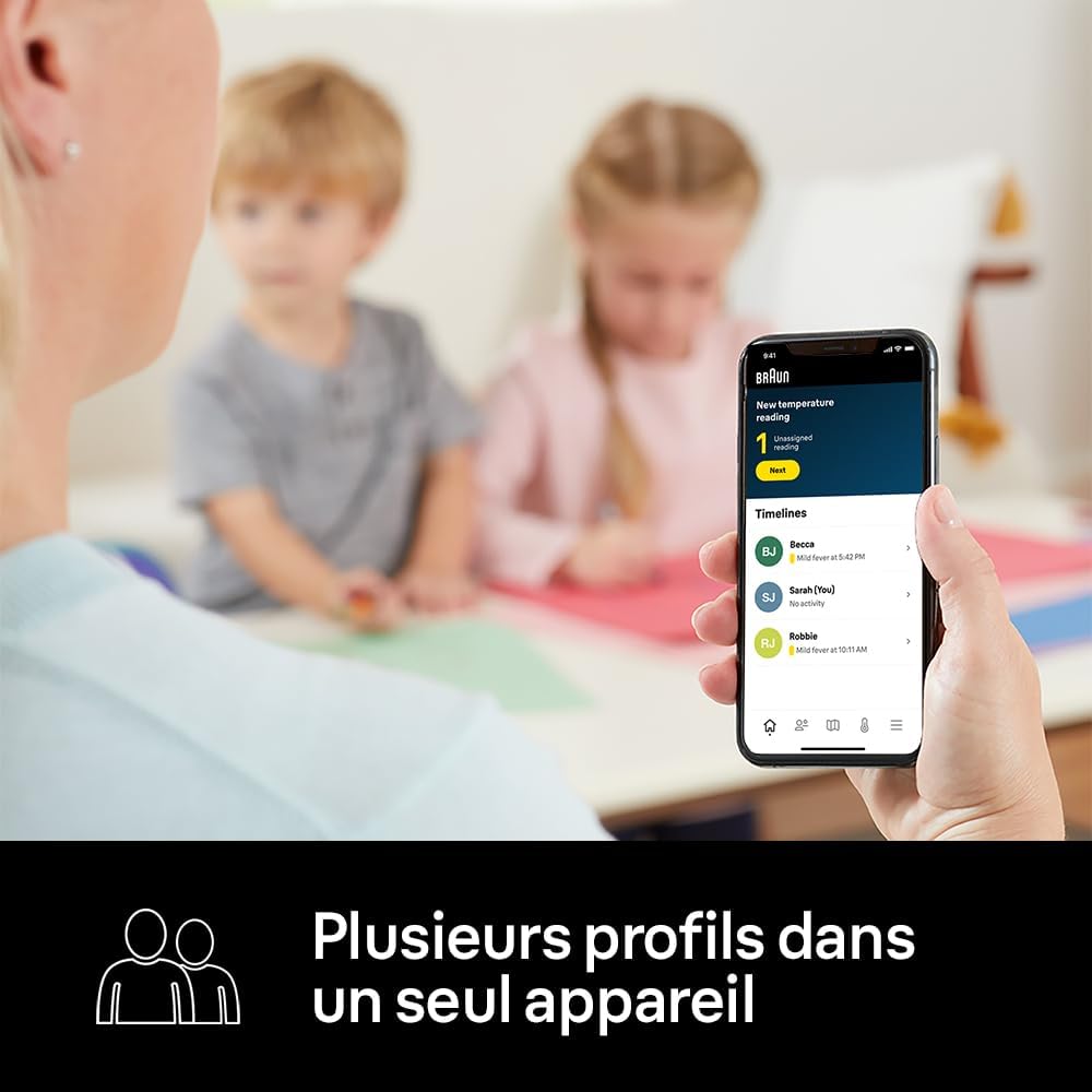 Thumbnail 4 de Braun ThermoScan 7+ connect: thermomètre auriculaire avec suivi via Braun Family Care