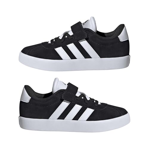 Detalle de adidas Vl Court 3.0 Kinderschuhe – Core Black/Cloud White, Größe 39 1/3 EU