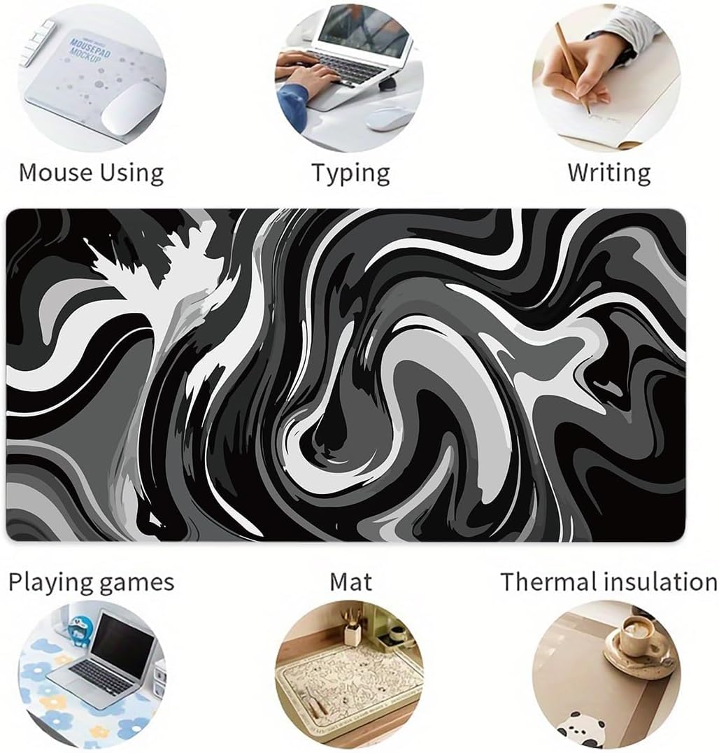 Thumbnail 4 de Rcege Large Mouse Pad for Desk – Non-Slip, Stitched Edges, Water-Resistant Desk Mat