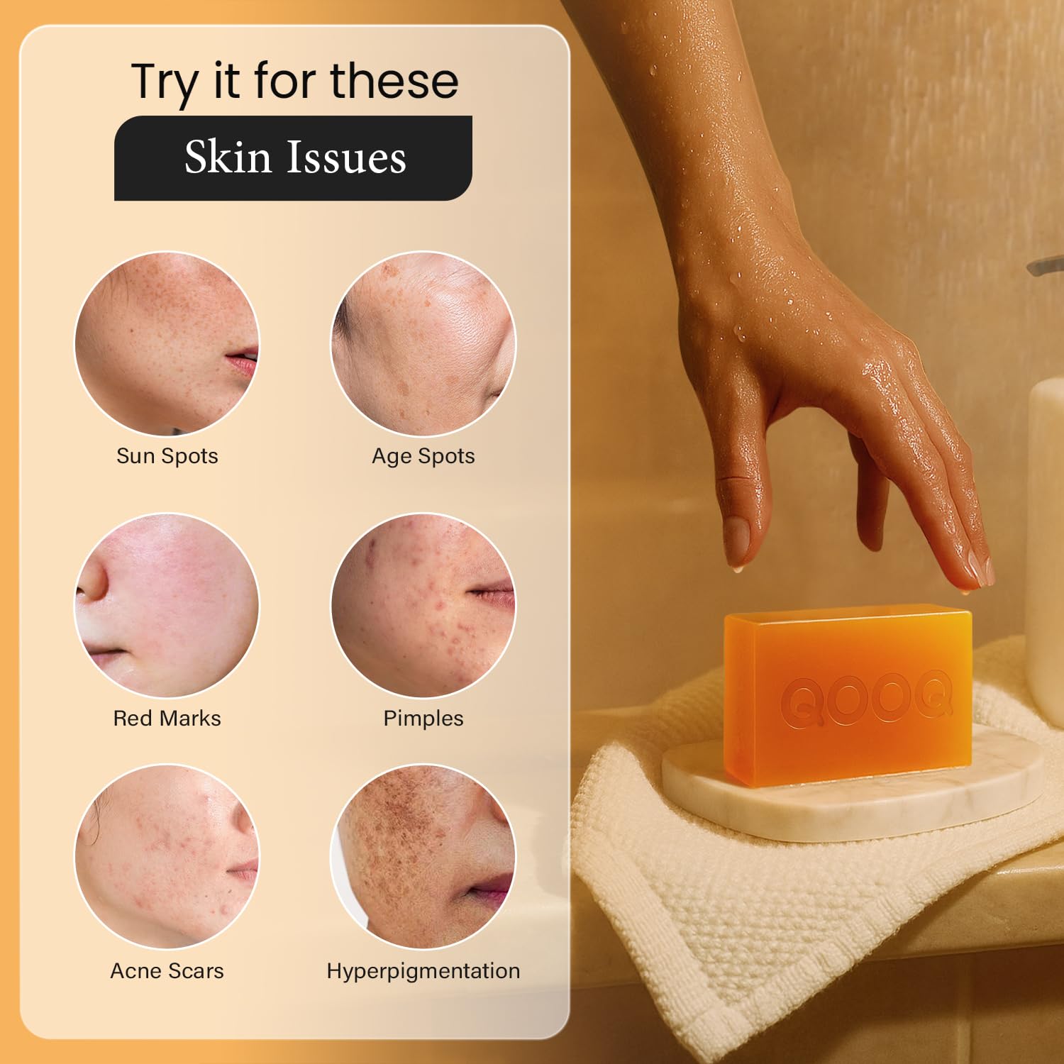 Thumbnail 4 de QOOQ Turmeric Kojic Soap for Dark Spots