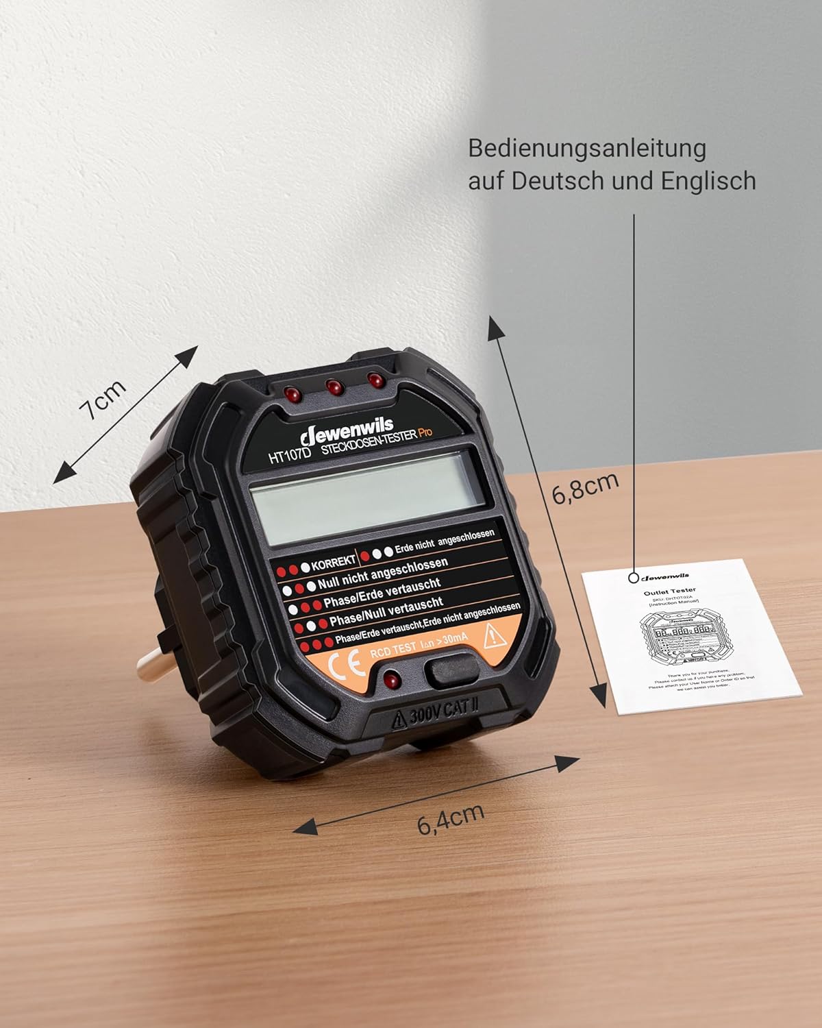 Thumbnail 6 de DEWENWILS Steckdosentester 48–250 V