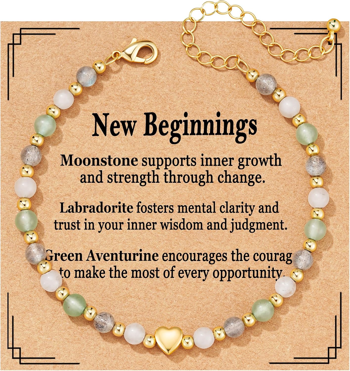 Detalle de Lydow Natural Crystal Bracelet, 6.5-Inch