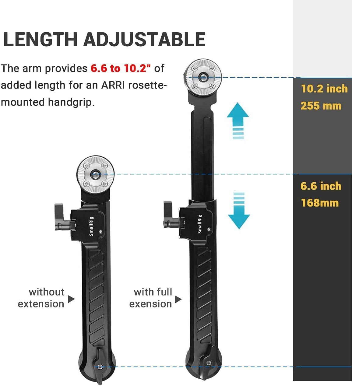 Thumbnail 2 de SmallRig Rosette Extension Arm for Sony FS5 / FS7 Grip – ARRI 1870 (1870)