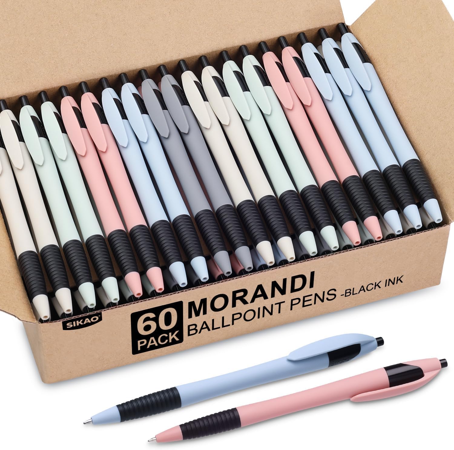 Detalle de Sikao ballpoint pens, 60-pack
