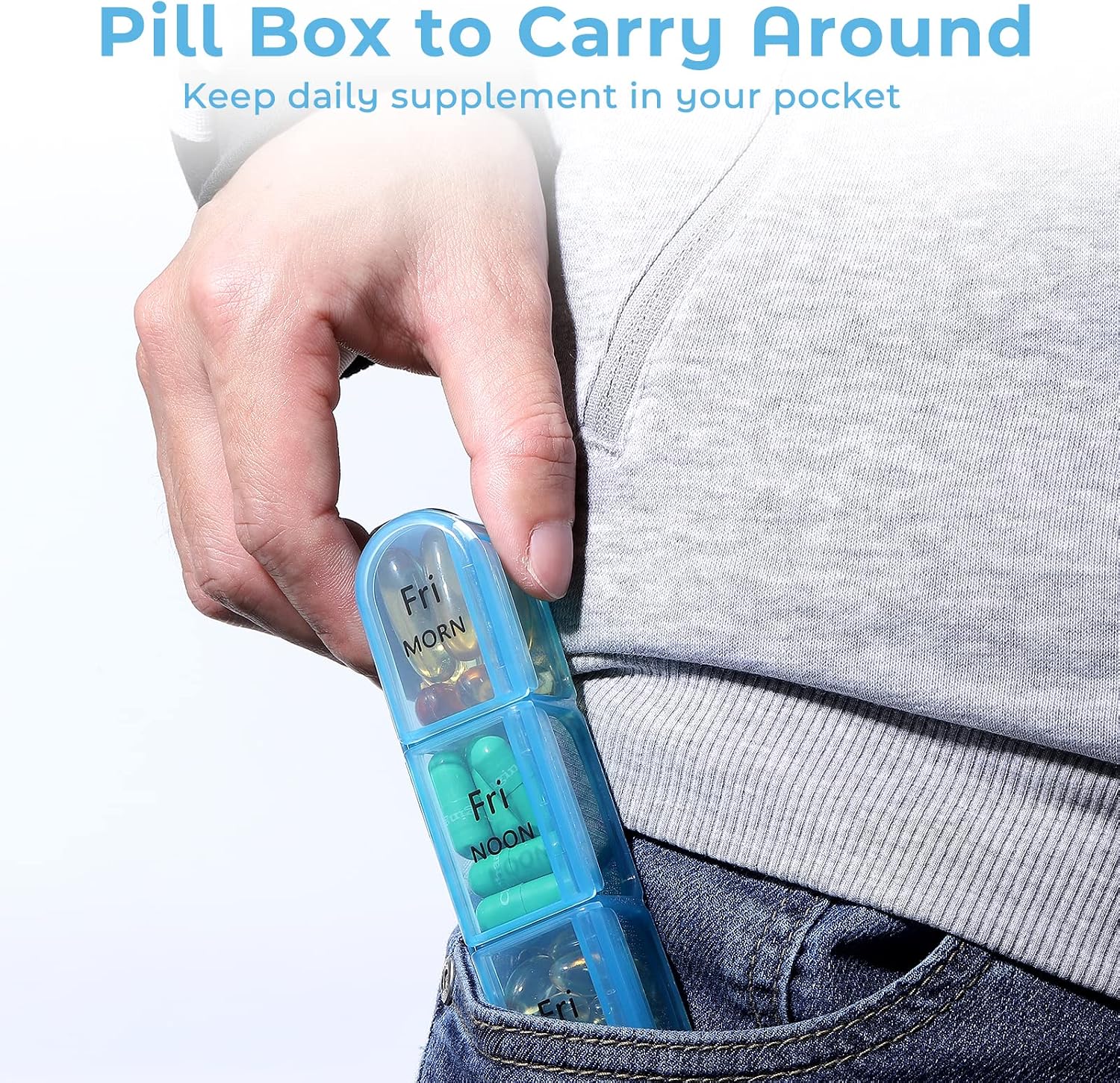 Detalle de Daviky Pill Organiser, 7-Day