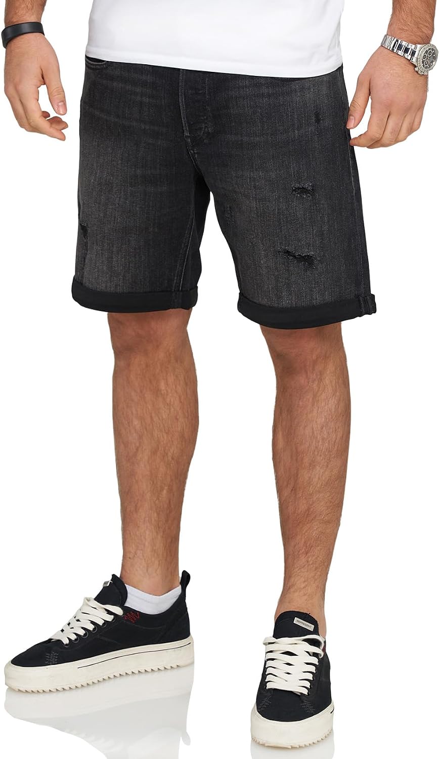 Thumbnail 6 de JACK & JONES Infinity Herren Jeans Shorts Rick Bermuda Used Look
