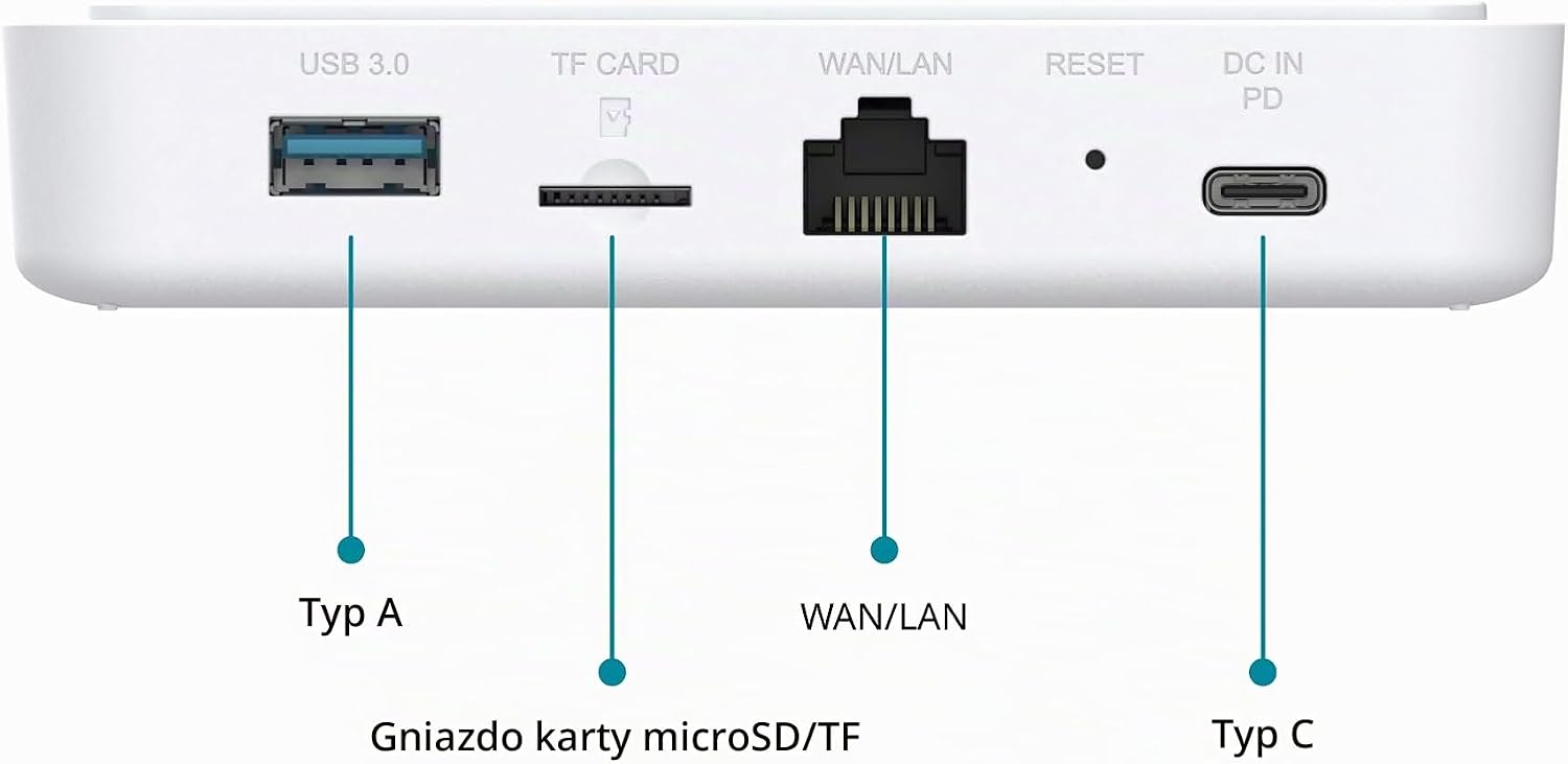 Detalle de D-Link DBR-330 – podróżny router Wi-Fi 6 AX3000 z VPN i USB-C