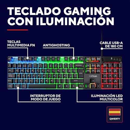 Thumbnail 2 de Trust Gaming GXTrust 835 Azor teclado 8 teclas 🎧