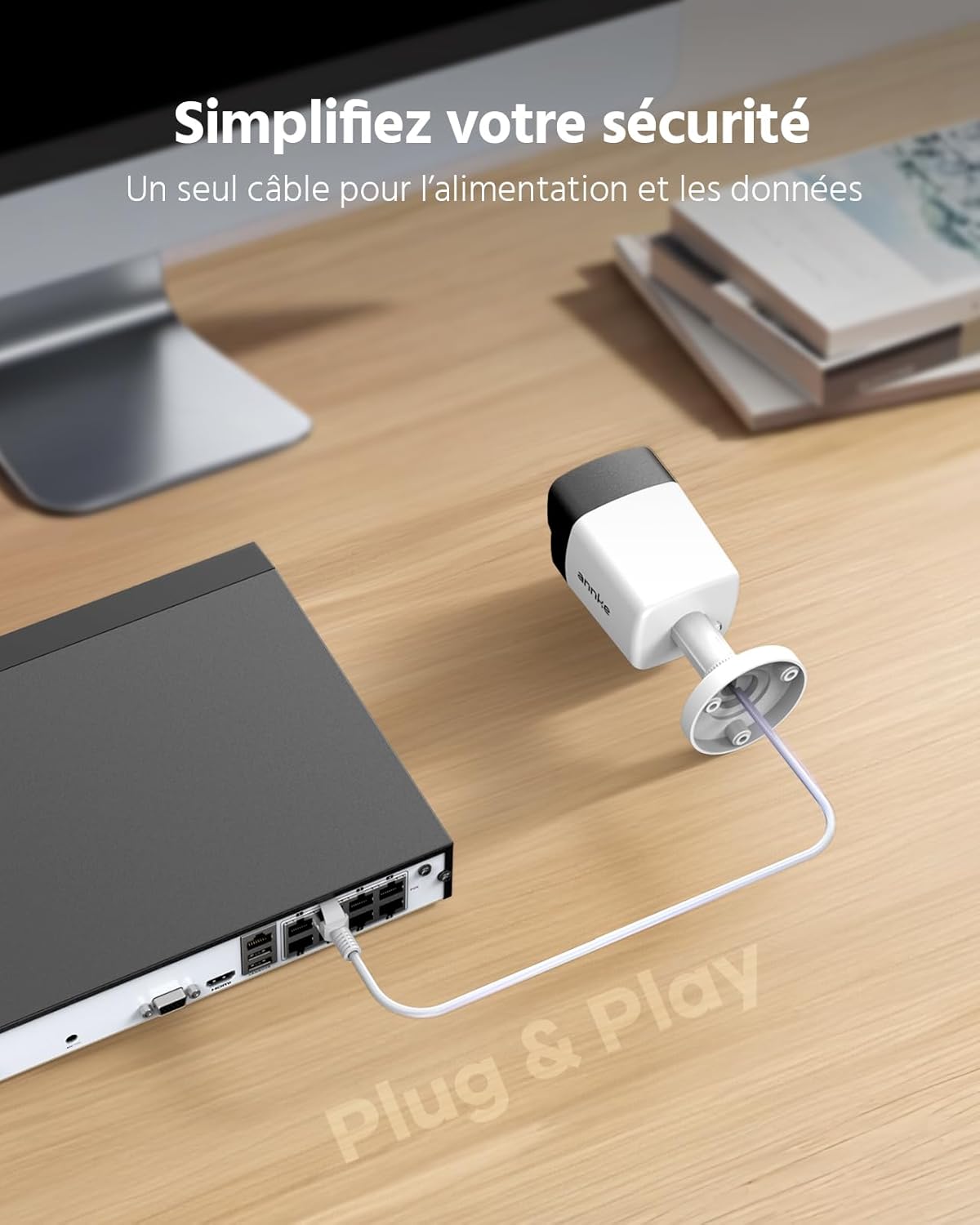 Thumbnail 4 de ANNKE H500 Bullet 5MP Système de surveillance 8CH 2To