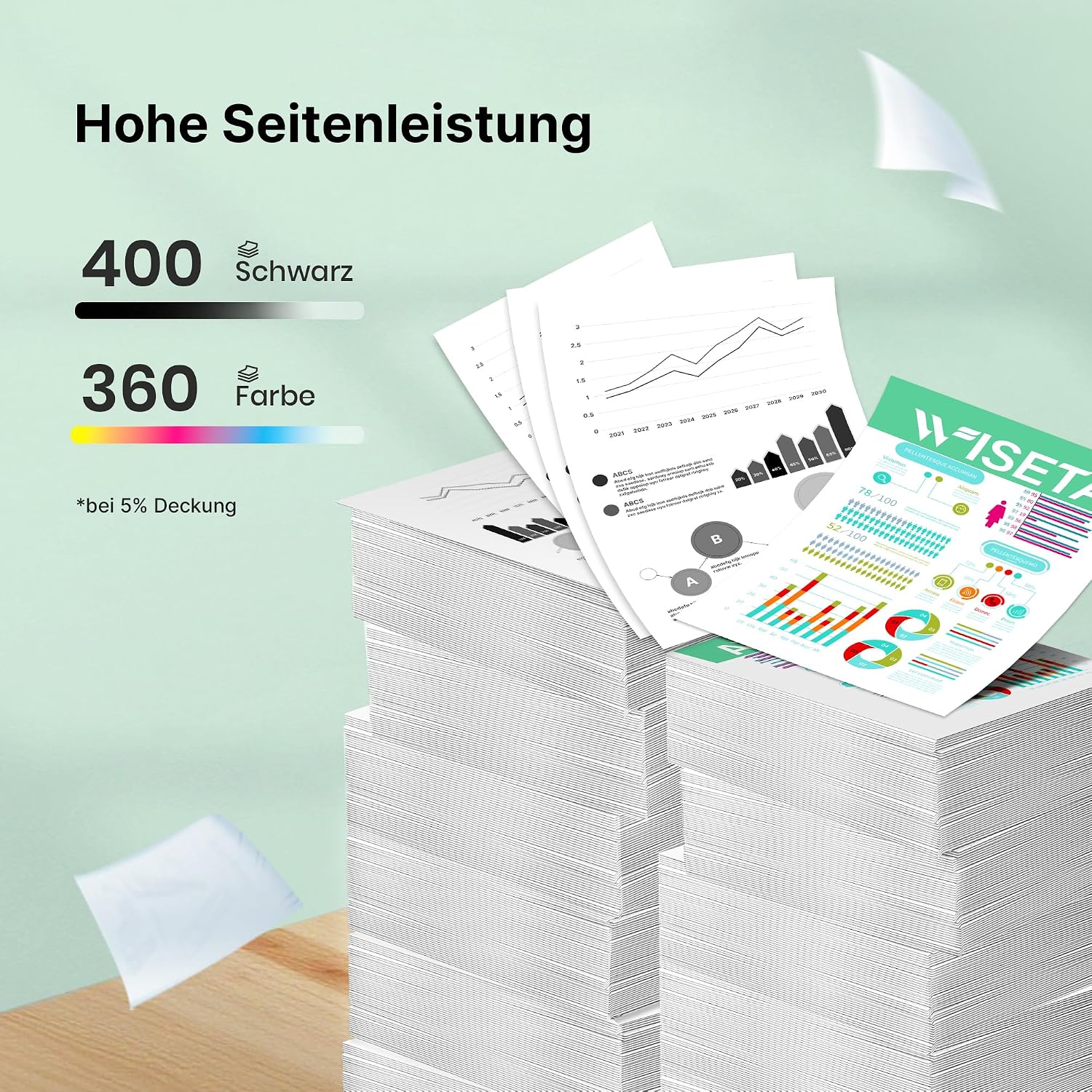 Detalle de WISETA PG-545XL CL-546XL Patronen – Kompatibel für Canon Druckerpatronen (Multipack 545 XL Schwarz + 546 XL Farbe)