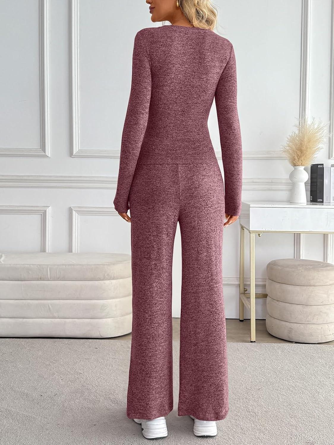 Detalle 2 de LILLUSORY Women's Lounge Set, Rayon Blend