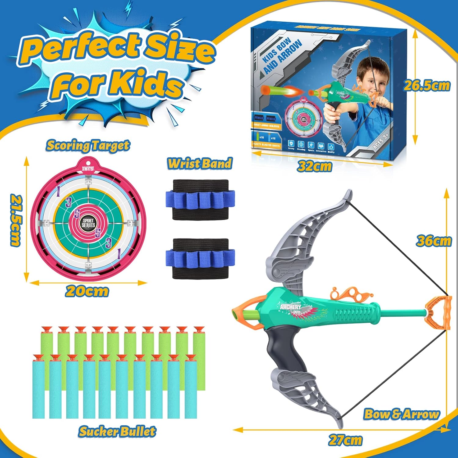 Thumbnail 4 de Toyokid Arco y flechas para niños 3-8 años