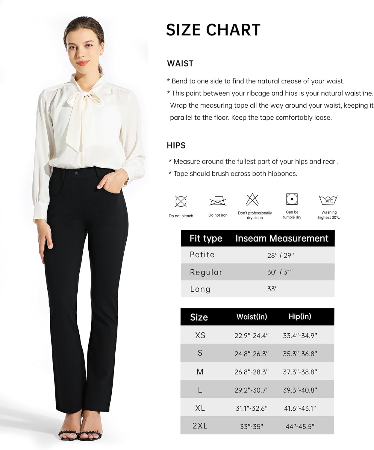 Thumbnail 5 de Willit Women’s Bootcut Stretch Yoga Dress Pants (4 Pockets) — Petite 29" / Regular 31" / Long 33" Inseam