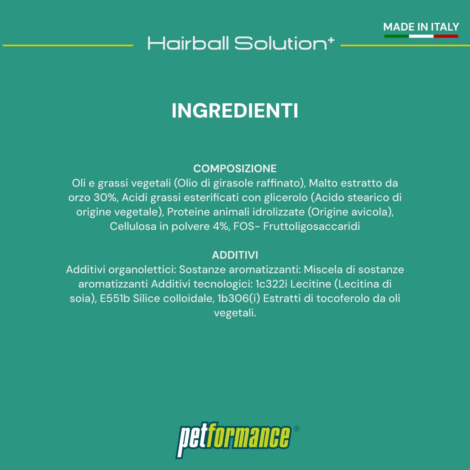 Detalle de PETFORMANCE Hairball Solution+ pasta orale per gatti contro i boli di pelo con funzione prebiotica (50 g)