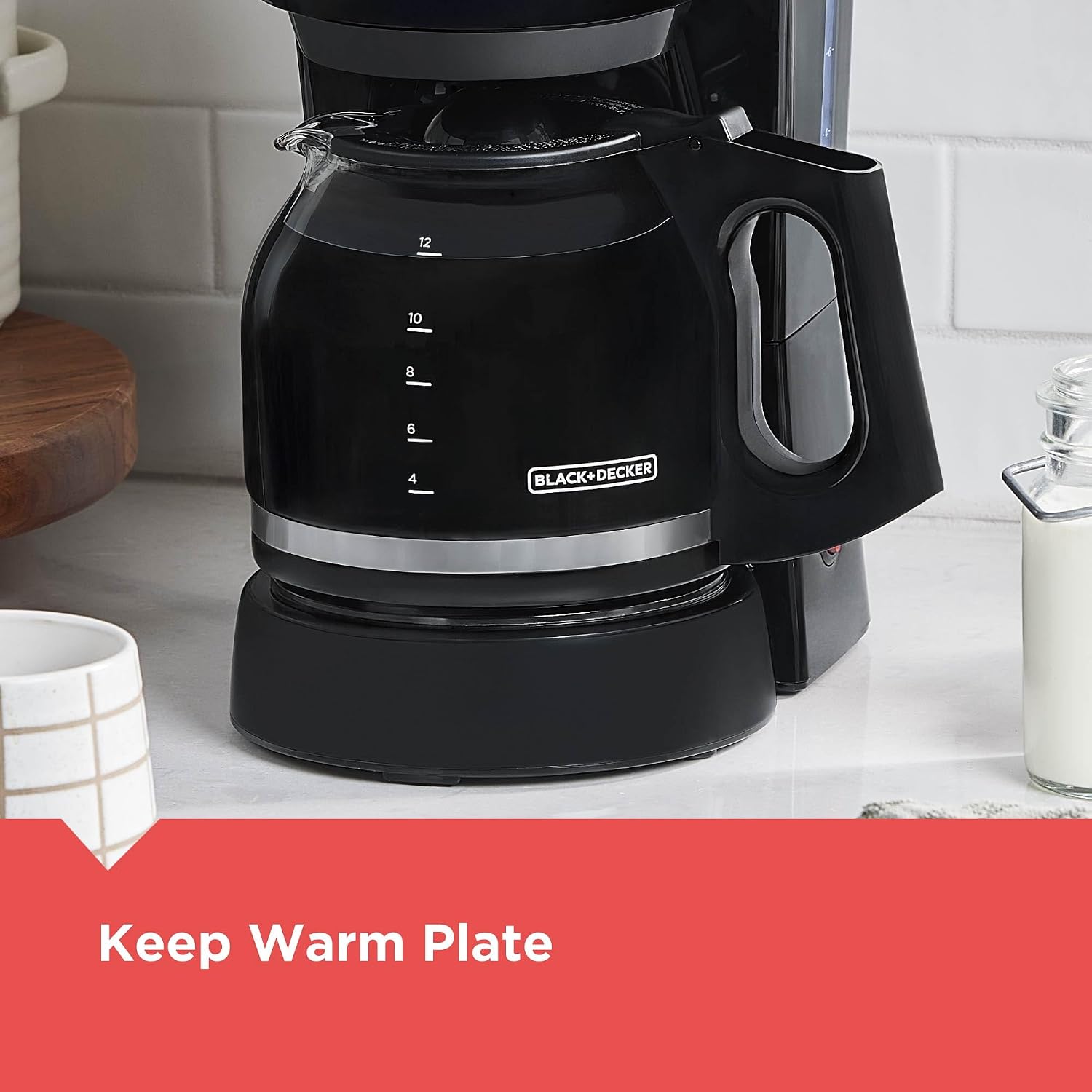 Detalle 2 de BLACK+DECKER 12-Cup Coffee Maker with Vortex Technology and Sneak-A-Cup
