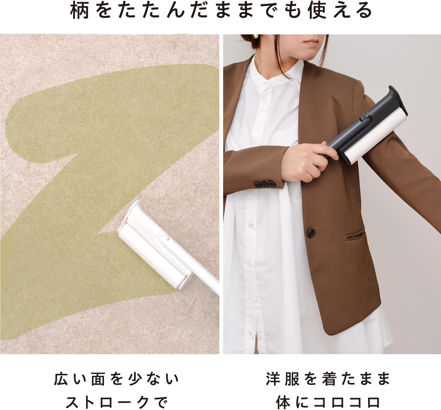 Thumbnail 6 de レック 激落ちくん ハンディカーペットクリーナー 柄がたためる約33.5cm グレー
