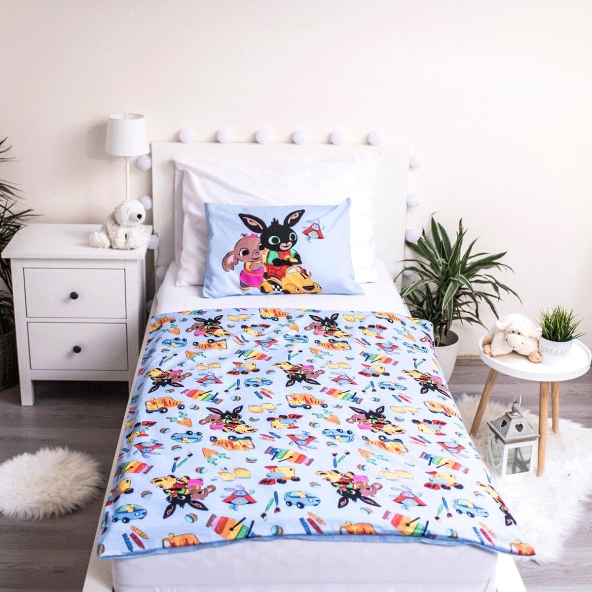 Detalle 2 de Jerry Fabrics 21BS058 Bing Bunny-beddengoedset, omkeerbaar, 100% katoen