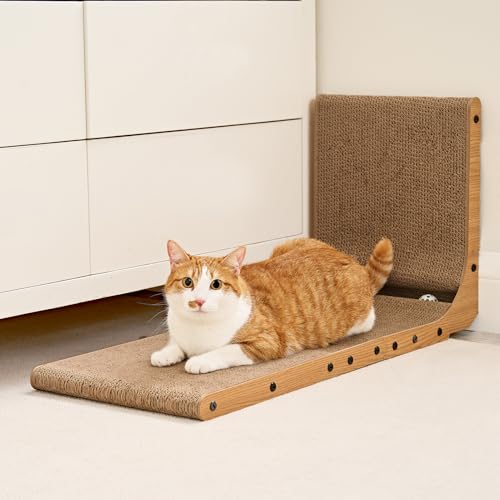 Thumbnail 7 de EHEYCIGA Griffoir en L 68 cm – Grattoir d’intérieur pour chat, jeu et détente