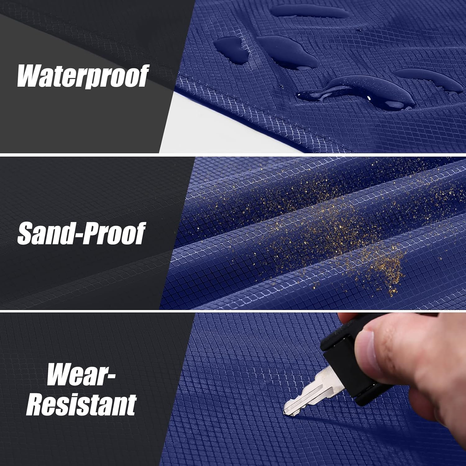 Thumbnail 1 de Odoland Hiking Blanket 180 x 160 cm: a practical waterproof, sandproof ground sheet for 2–4 people