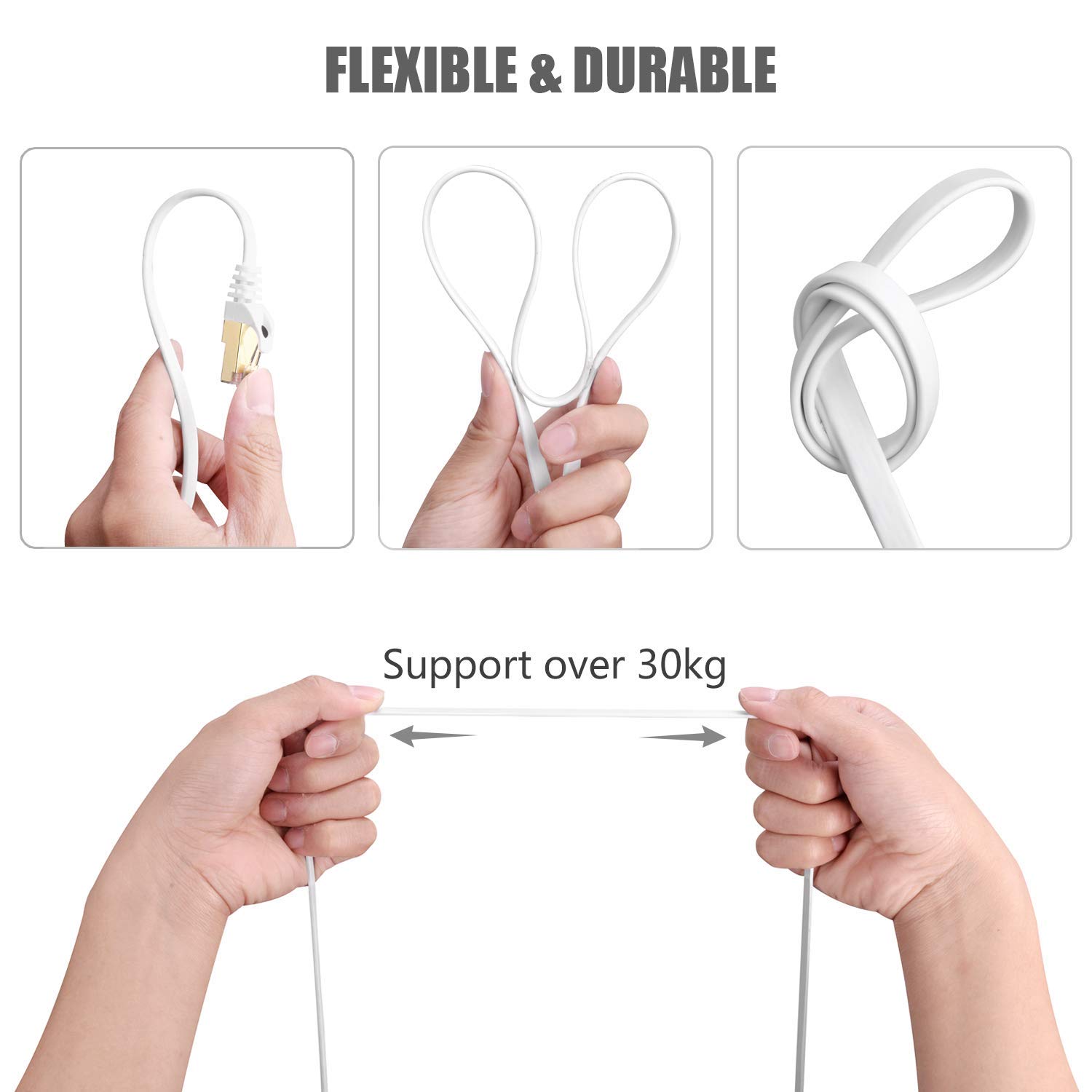 Thumbnail 5 de BUSOHE Cat 8 Ethernet Cable, 75 ft