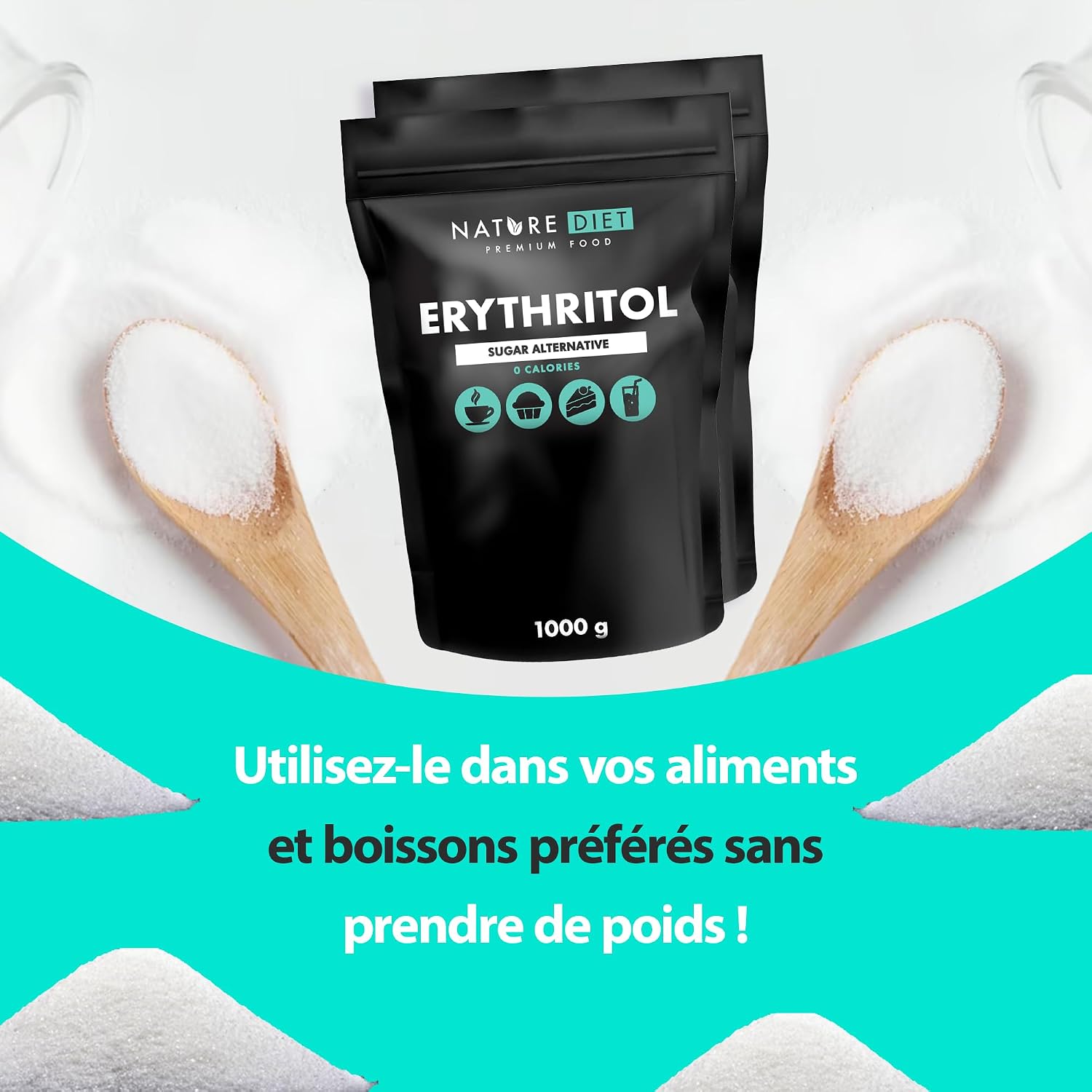 Thumbnail 6 de Nature Diet Ărythritol 2000 g đ§