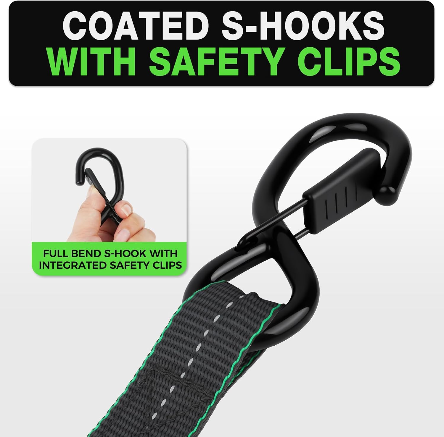Detalle de Autofonder Retractable Ratchet Straps 1,500 lb