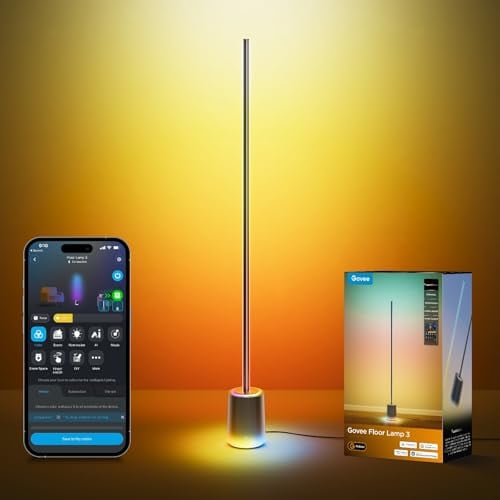 Detalle de Govee Stehlampe 3 mit LuminBlend+ Technologie – RGBWWIC 2100 lm, App- und Sprachsteuerung