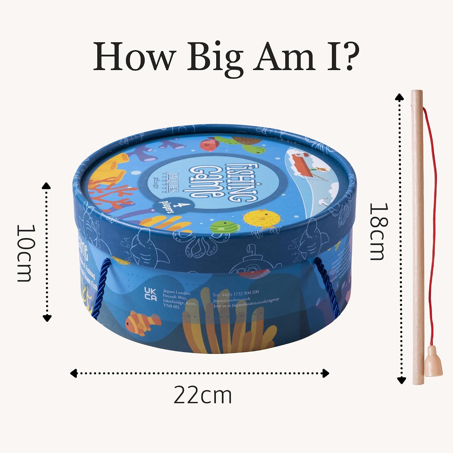 Thumbnail 6 de Jaques of London Magnetic Fishing Game (Wooden Catch & Count) for Toddlers 3–5