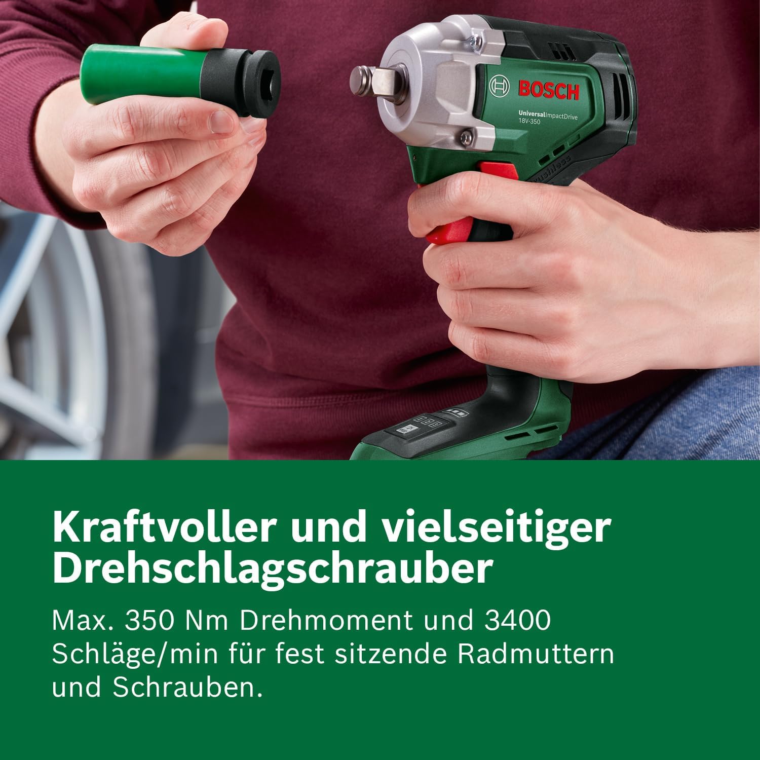 Thumbnail 3 de Bosch Akku-Drehschlagschrauber UniversalImpactDrive 18V-350 (max. 350 Nm) – ohne Akku