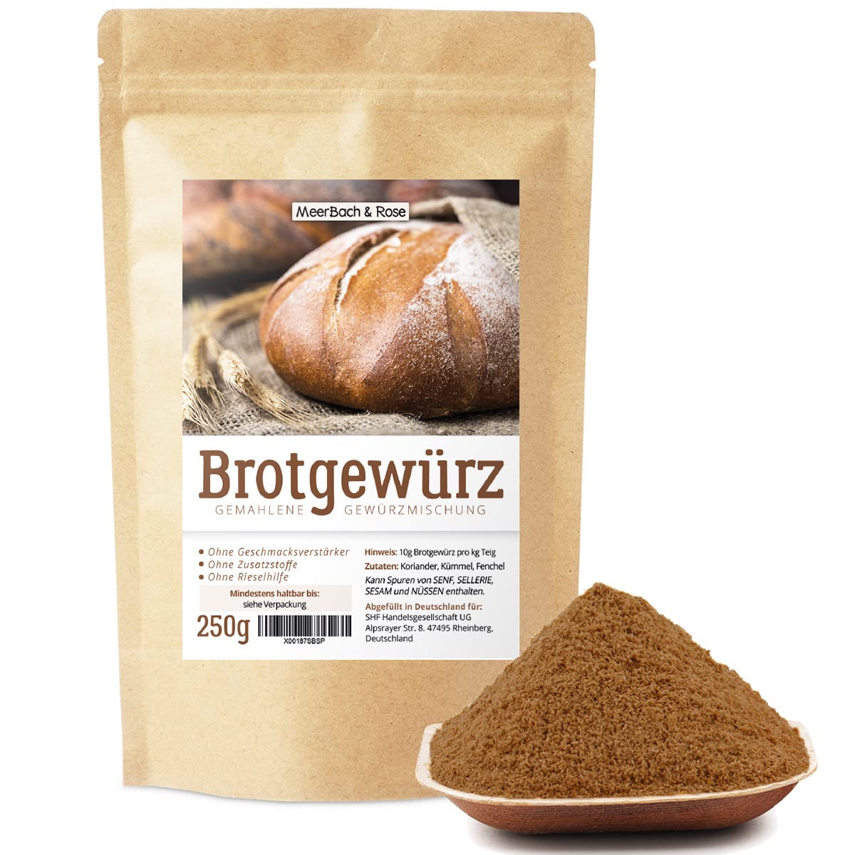 Brotgewürz bayrische Art – Gourmetmischung 250 g mit Kümmel, Fenchel und Koriander