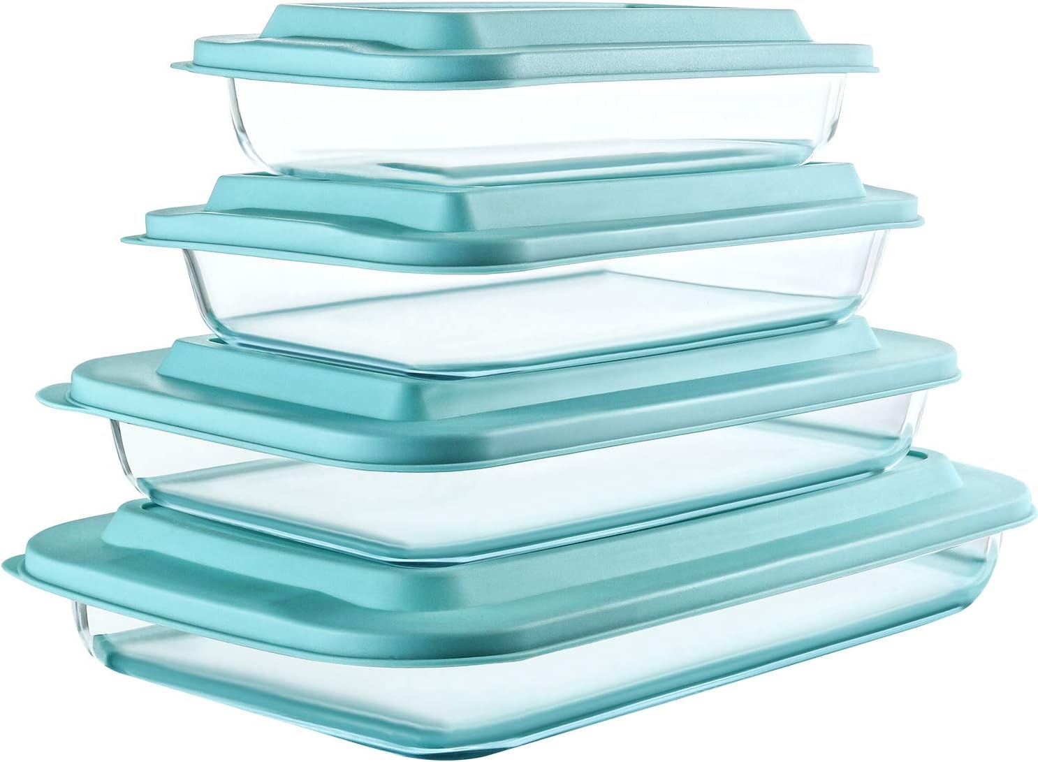 Thumbnail 5 de 8-Piece Deep Glass Baking Dish Set with Lids