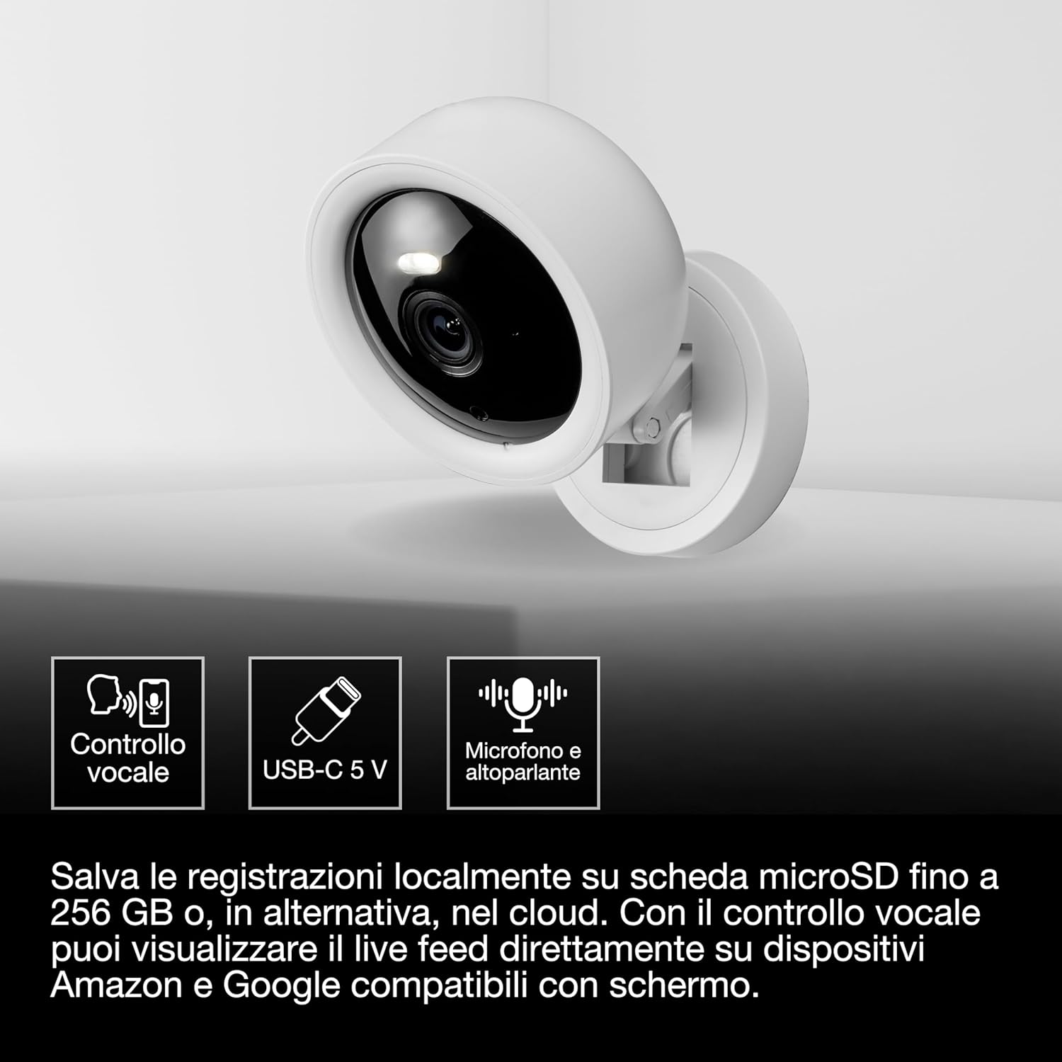 Thumbnail 2 de OSRAM Telecamera SMART+ WiFi 4MP 2K QHD – Interni con visione notturna, audio bidirezionale e integrazione Alexa