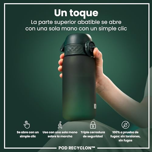 Detalle 2 de ion8 Botella agua 350 ml para niños 🌿🚰
