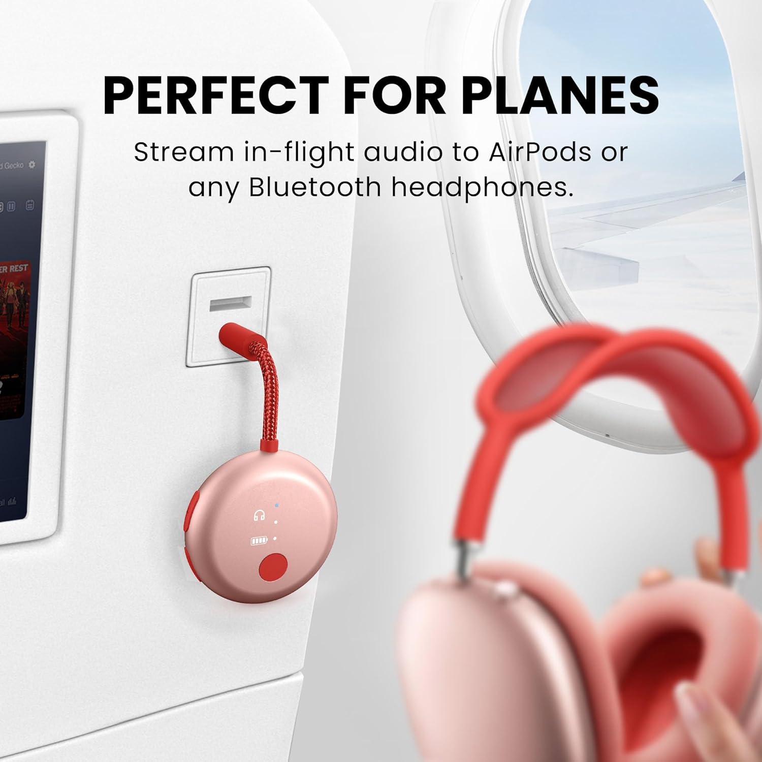 Thumbnail 1 de Avantree SoundJet R1 – Pack of 5 Airplane Bluetooth Adapters for Headphones
