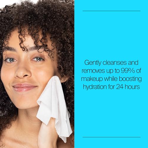 Detalle de Neutrogena Hydro Boost Cleansing Wipes Makeup Remover, 25 Ct