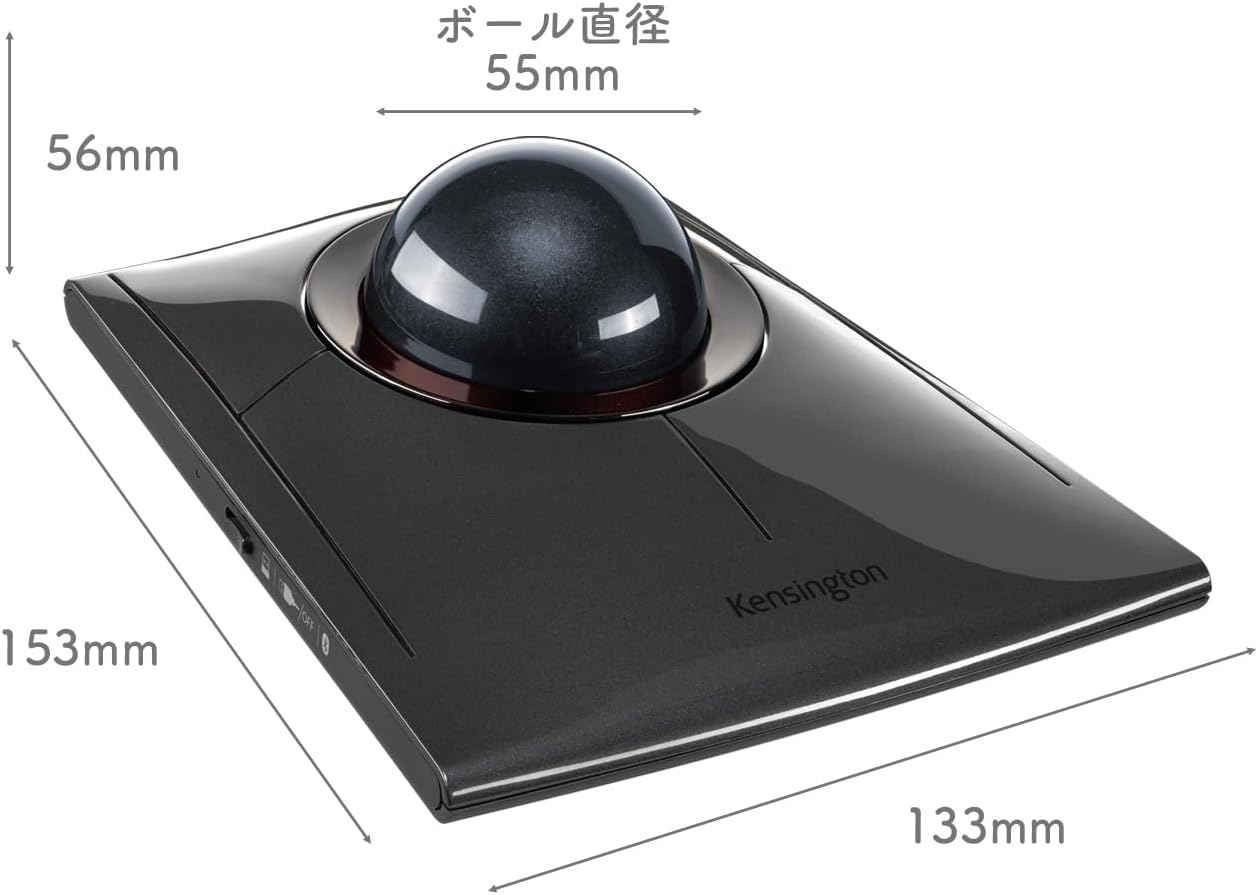 Thumbnail 6 de Kensington SlimBlade Pro K72085JP トラックボール グレー・3方式接続・左右対称デザイン