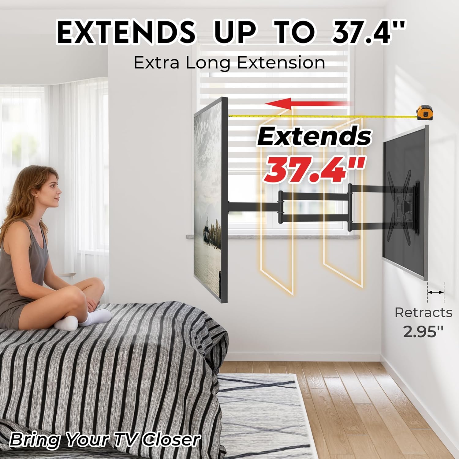Detalle de BONTEC TV Wall Mount 37.4" extension