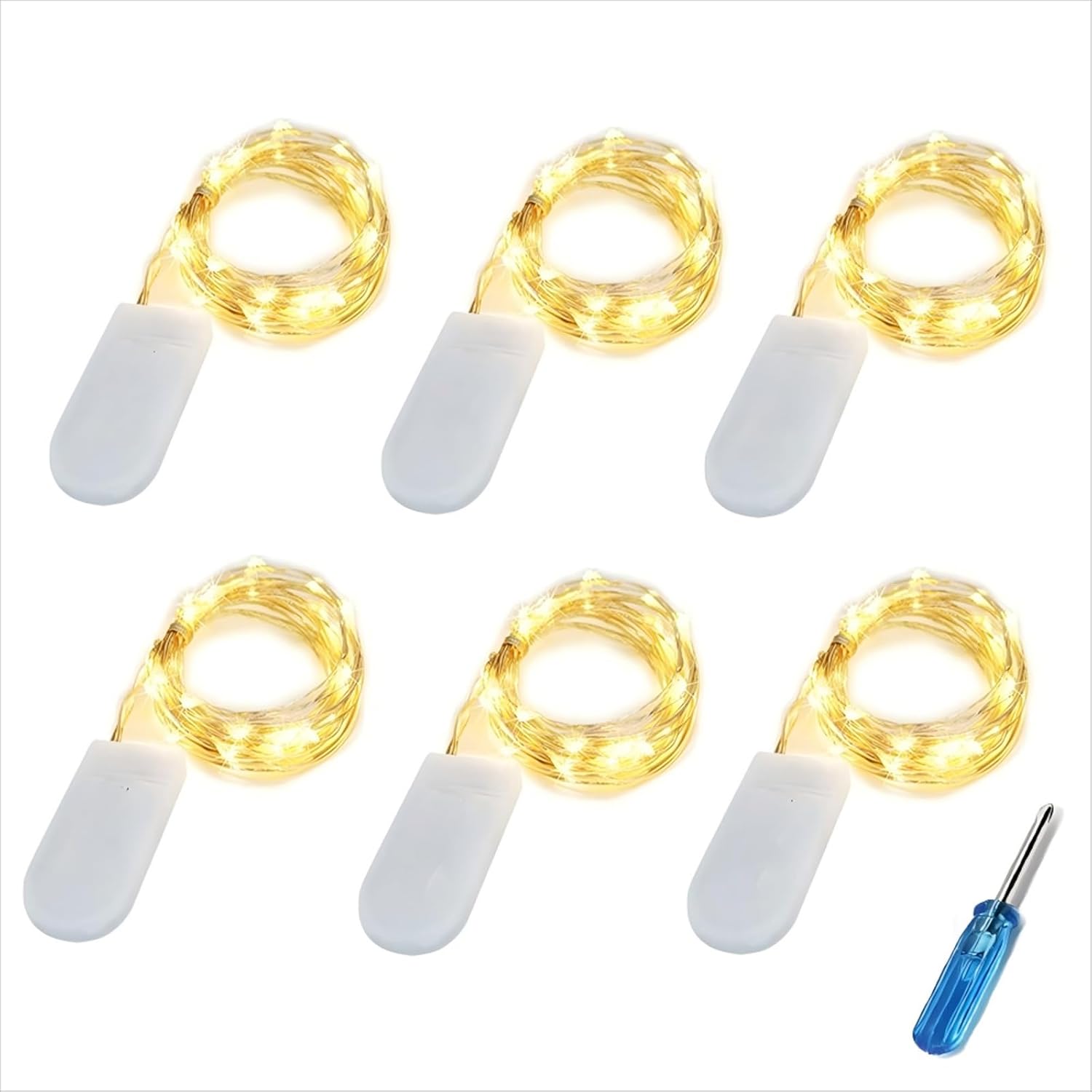Thumbnail 4 de BXROIU Fairy Lights 2m 20 LEDs Battery Operated – 6 Pack
