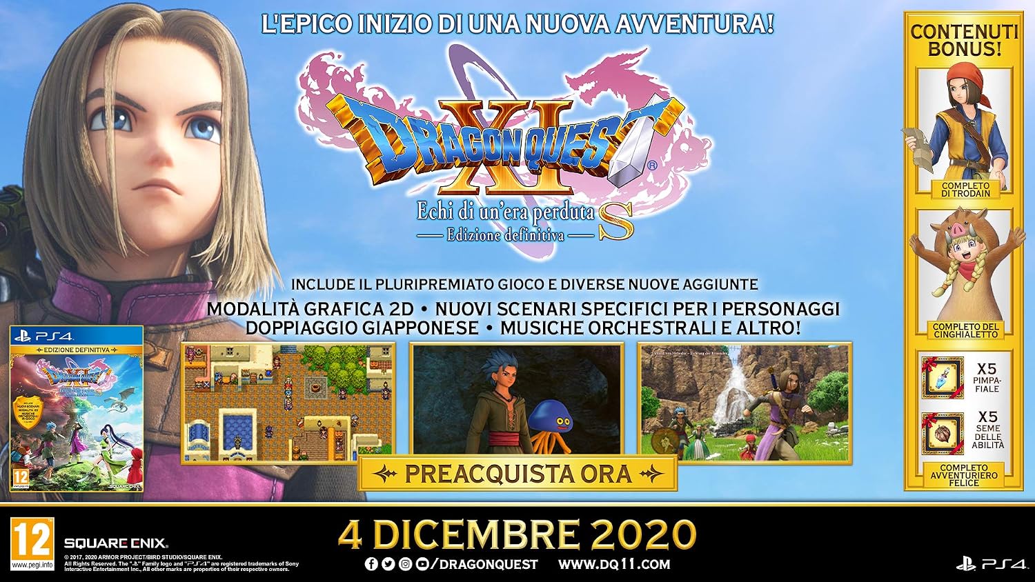 Detalle 2 de Square Enix Dragon Quest XI: Echi di un'era perduta – Definitive Edition, videogame