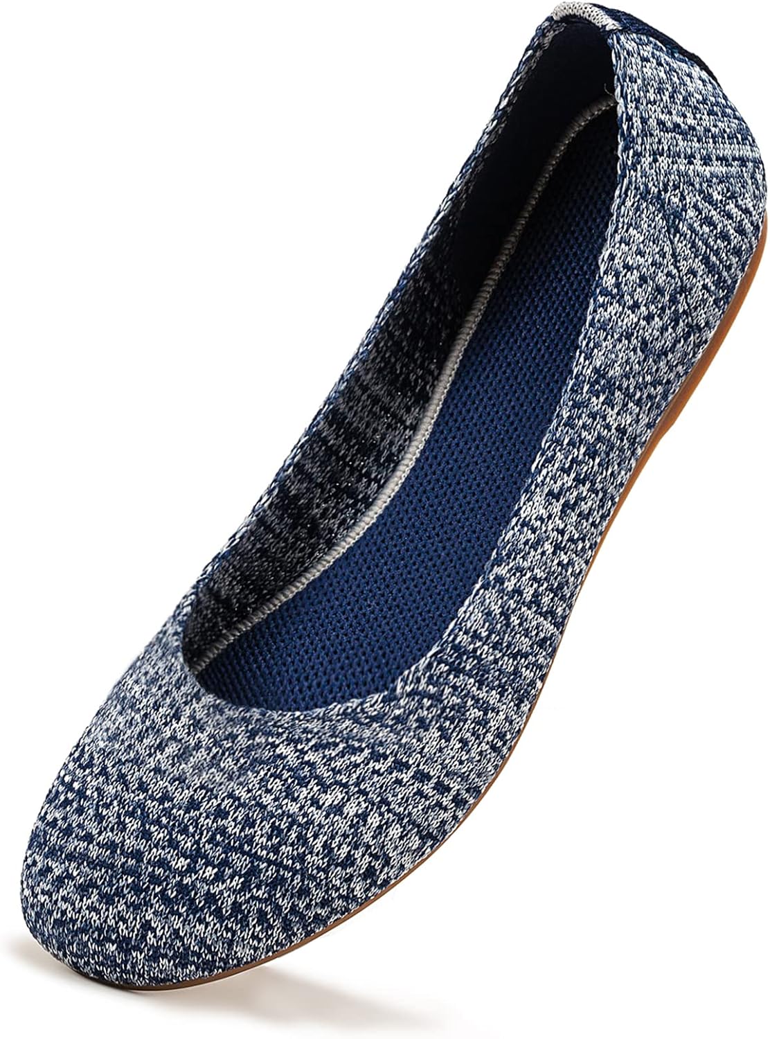 Thumbnail 1 de Frank Mully Damen Ballerinas Slip On Knit – Runde Zehe, bequeme Alltags-Schuhe
