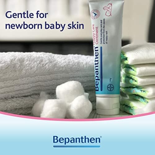 Detalle de Bepanthen Nappy Care Ointment — Nappy Cream with Provitamin B5 for Newborn Skin (100 g)