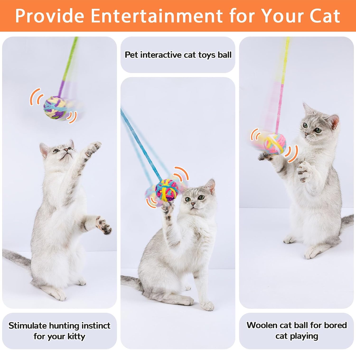 Thumbnail 6 de Cat Toy Balls, 6-Piece Pack