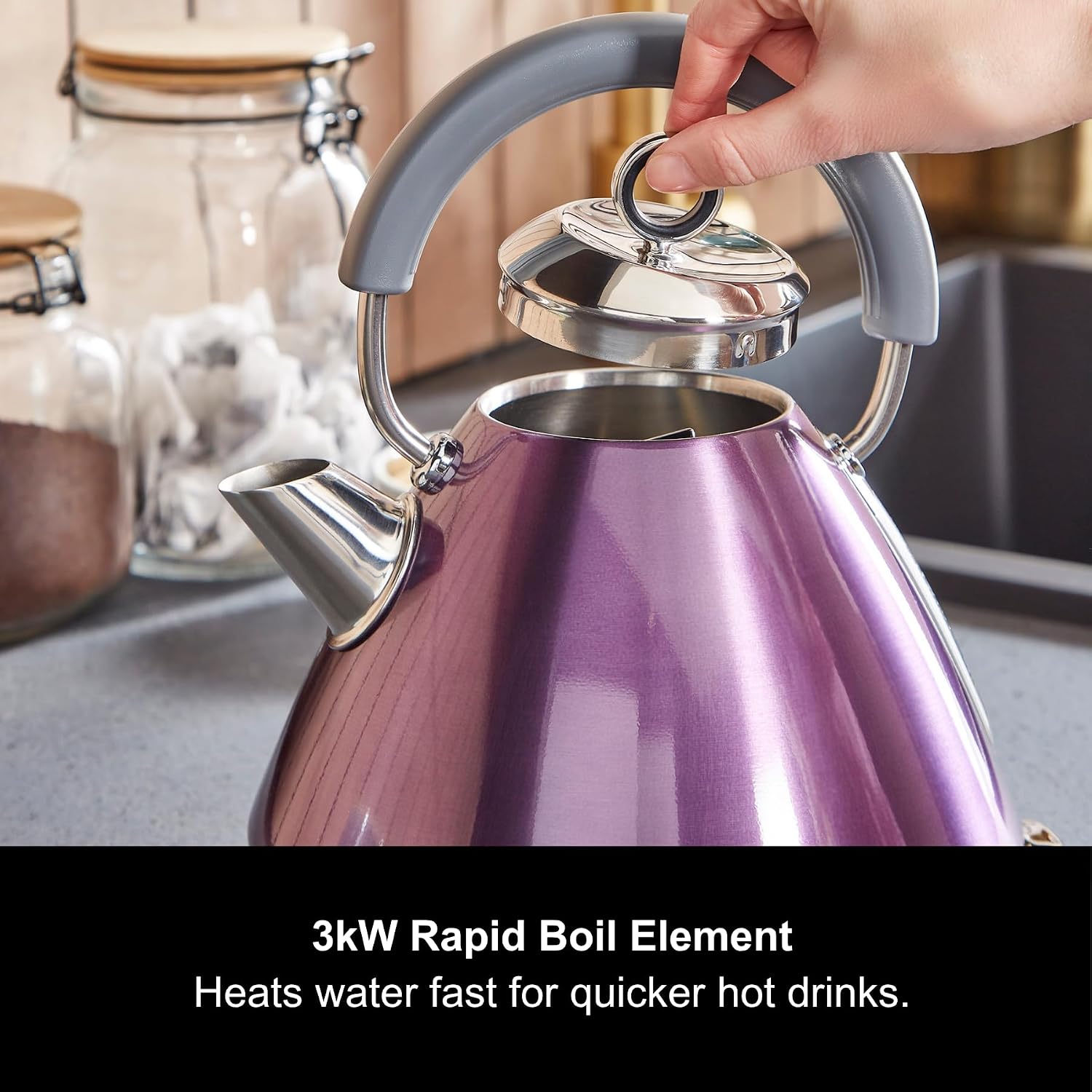 Thumbnail 2 de Morphy Richards Accents Pyramid Kettle 1.5L ⌛