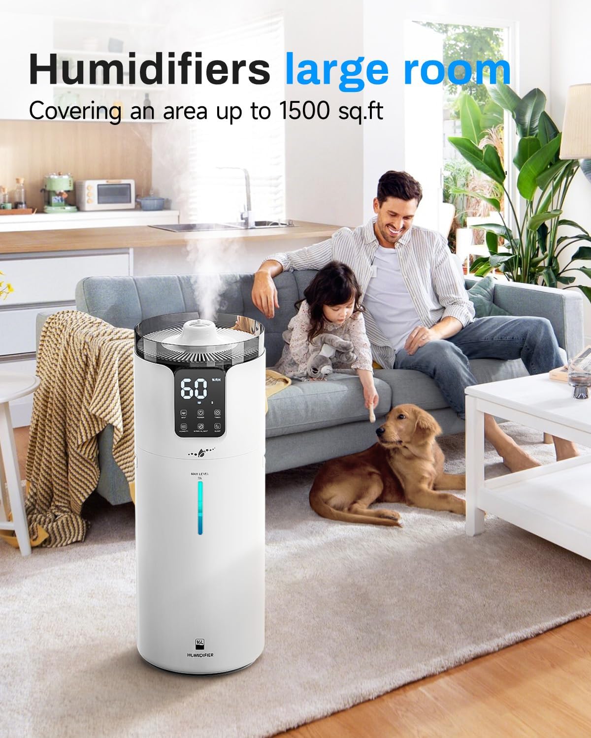 Detalle 2 de Lacidoll Humidifier 16L for 1500 ft² 🏠