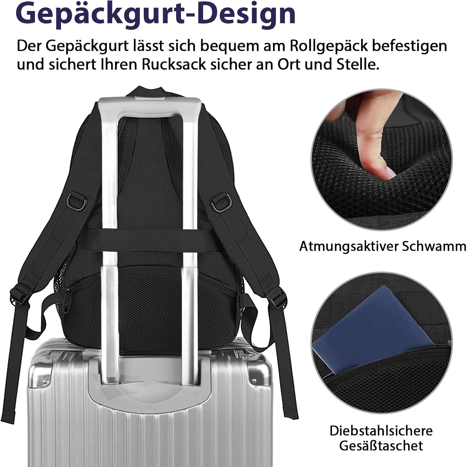 Thumbnail 3 de MATEIN Rucksack Herren 17 Zoll Laptoprucksack