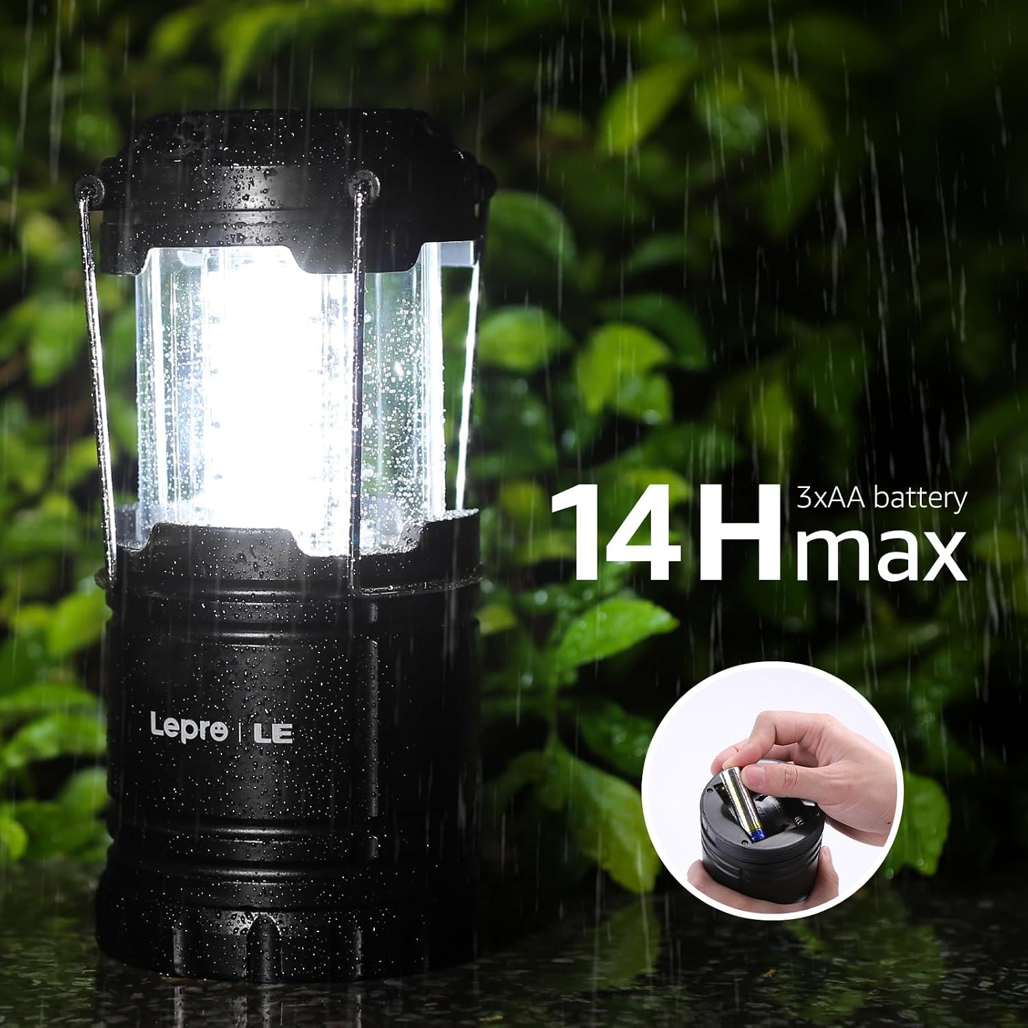 Detalle 2 de Lanterne camping LED 140 lm lot de 4