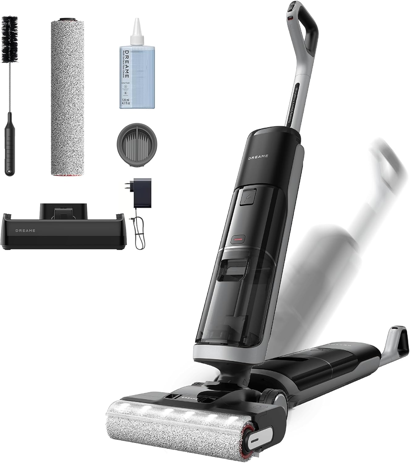 Detalle de DREAME H14 Pro Wet-Dry Vacuum Mop, 180° Lie-Flat, 18,000 Pa Suction