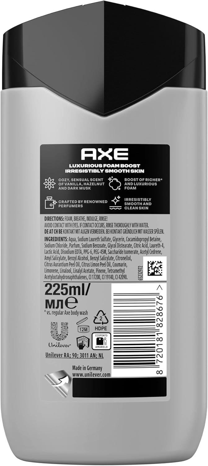 Detalle de AXE Gel Douche Homme Ultime Marshmallow – Lot de 2 x 225 ml
