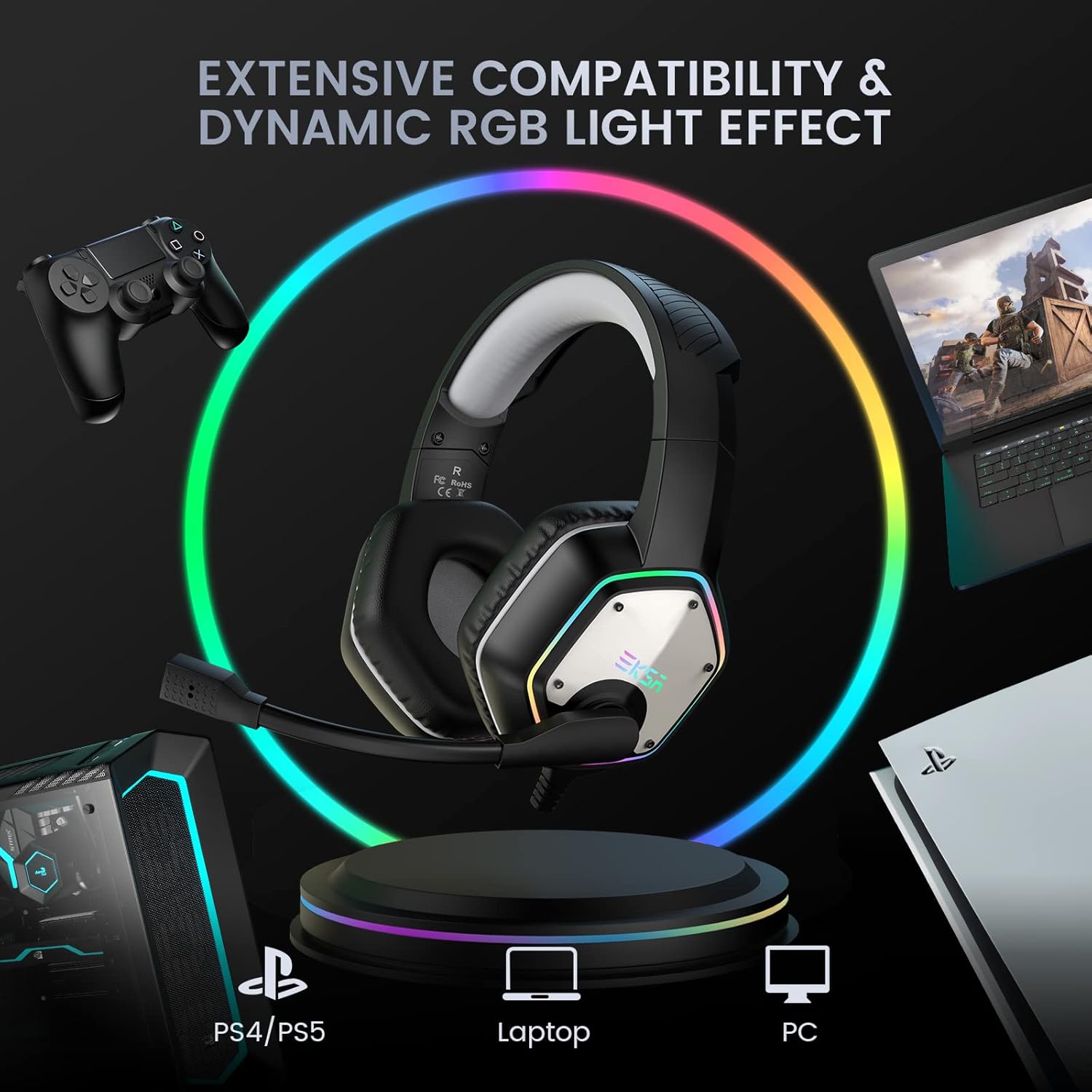 Thumbnail 6 de EKSA E1000 USB Gaming Headset 7.1