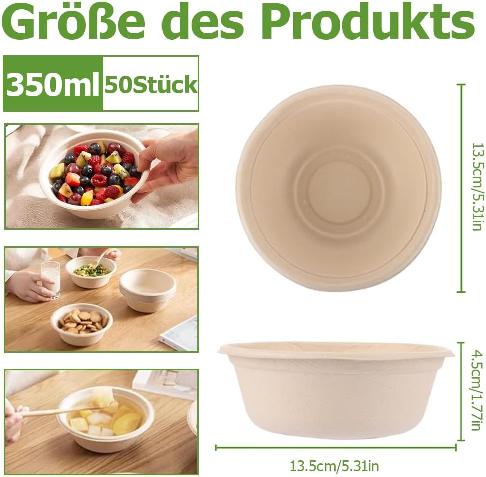 Detalle 2 de Einweg Suppenschalen 350 ml, 50 Stück